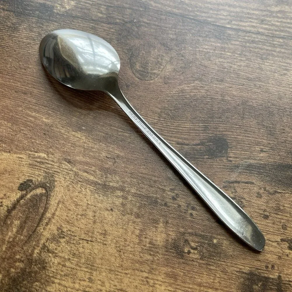 Silco Mardi Gras Teaspoons 2 Spoons Vintage Stainless Steel USA 6